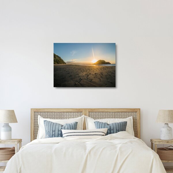 Staklena slika plaže (70x50 cm)