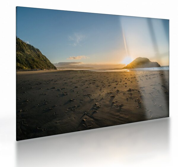 Staklena slika plaže (70x50 cm)