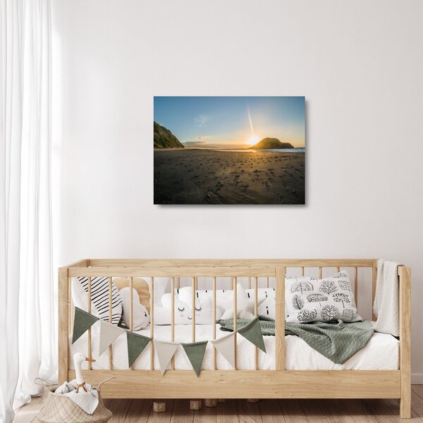 Staklena slika plaže (70x50 cm)