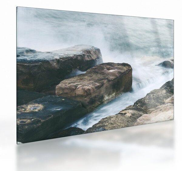 Staklena slika - snaga vode (70x50 cm)