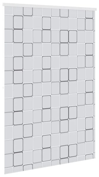 Zavjesa za tuš - Roleta za tuš 140 x 240 cm s uzorkom kvadrata - 140 x 240 cm Četvrtasto 140 x 240 cm Četvrtasto