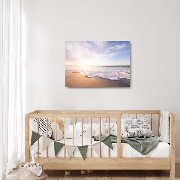 Staklena slika pješčane plaže (70x50 cm)