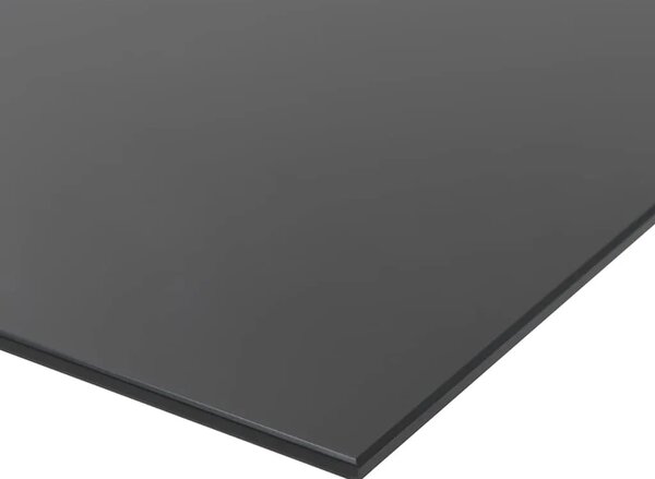 Zidna crna magnetna ploča od stakla 80 x 60 cm - Crna 80 x 60 cm s dodacima Crna