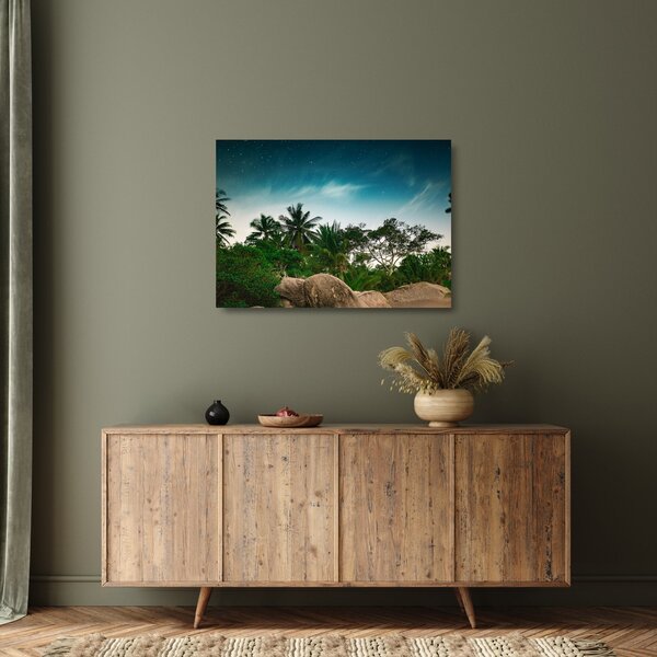 Staklena slika - palme (70x50 cm)