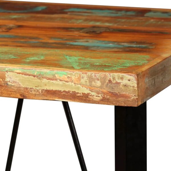 Barski stol od masivnog obnovljenog drva 60x60x107 cm - Smeđa 60 x 60 x 107 cm 1 Smeđa