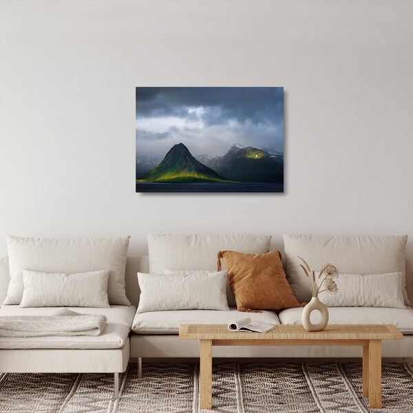 Staklena slika gorja (70x50 cm)