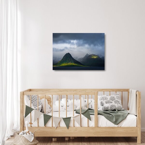 Staklena slika gorja (70x50 cm)