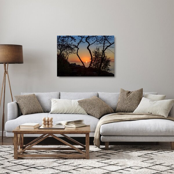 Staklena slika zalaska sunca (70x50 cm)