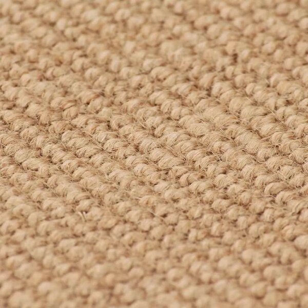 Ukrasni tepih od jute s podlogom od lateksa 160x230 cm prirodni - Svjetlosmeđa 160 x 230 cm Svjetlosmeđa 160 x 230 cm