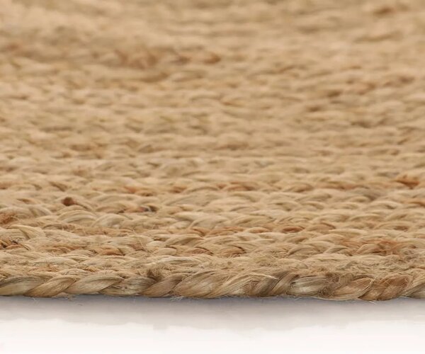 Ukrasni pleteni tepih od jute 90 cm okrugli - 90 cm obično 90 cm obično