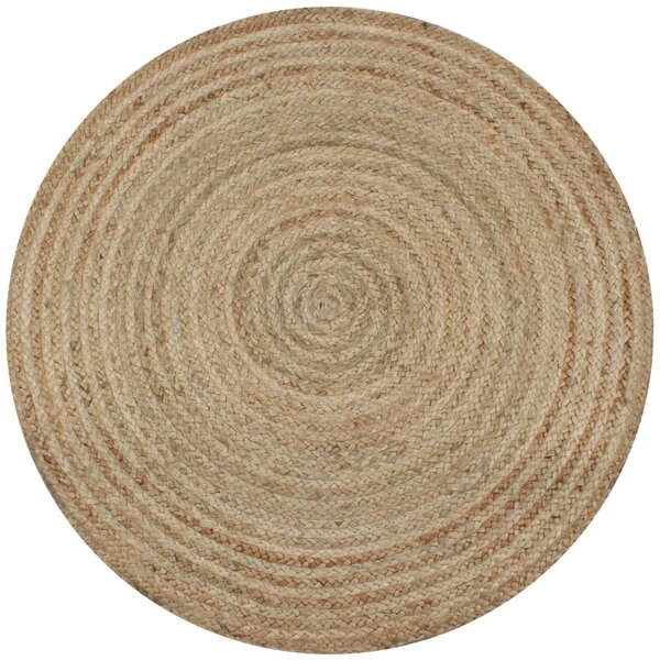 Ukrasni pleteni tepih od jute 90 cm okrugli - 90 cm obično 90 cm obično