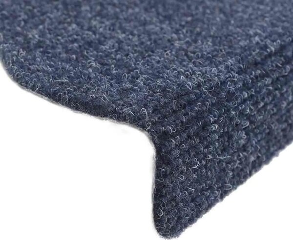 Prostirke za stepenice samoljepljive 15 kom 65x21x4 cm plave poluokrugle velike - Plava 65 x 21 x 4 cm 15 Plava