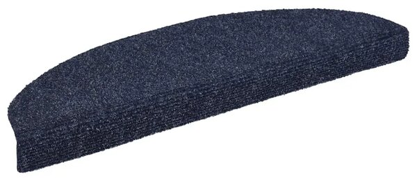 Prostirke za stepenice samoljepljive 15 kom 65x21x4 cm plave poluokrugle velike - Plava 65 x 21 x 4 cm 15 Plava