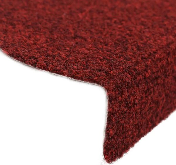 Prostirke za stepenice samoljepljive 15 kom 56x17x3 cm bordo crvene poluokrugle - Bordo crvena 56 x 17 x 3 cm 15 Bordo crve