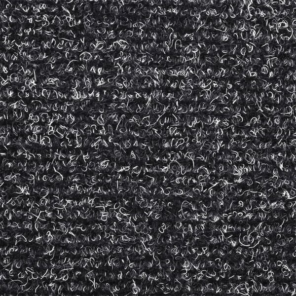 Prostirke za stepenice samoljepljive 15 kom 65x21x4 cm tamno sive poluokrugle velike - Tamno siva 65 x 21 x 4 cm 15 Tamno