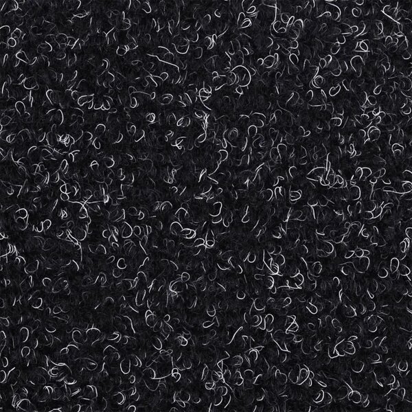 Prostirke za stepenice samoljepljive 15 kom 56x17x3 cm crne poluokrugle - Crna 56 x 17 x 3 cm 15 Crna