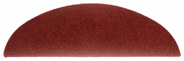 Prostirke za stepenice samoljepljive 15 kom 56x17x3 cm bordo crvene poluokrugle - Bordo crvena 56 x 17 x 3 cm 15 Bordo crve