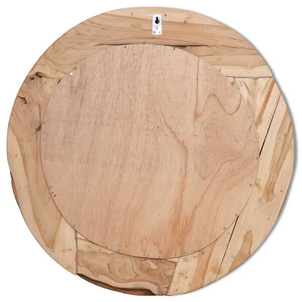 Ukrasno Ogledalo od Tikovine 80 cm Okruglo - 80 cm 1 80 cm