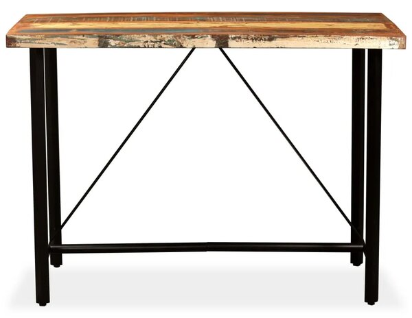 Barski stol od masivnog obnovljenog drva 150x70x107 cm - Smeđa 150 x 70 x 107 cm 1 Smeđa