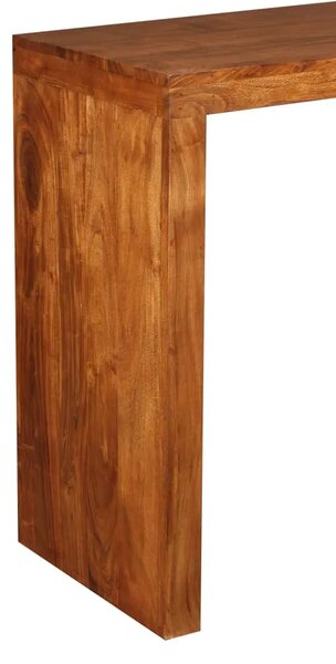 Konzolni stol masivno drvo s premazom boje meda 110x40x76 cm