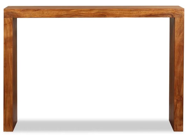 Konzolni stol masivno drvo s premazom boje meda 110x40x76 cm