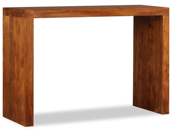 Konzolni stol masivno drvo s premazom boje meda 110x40x76 cm