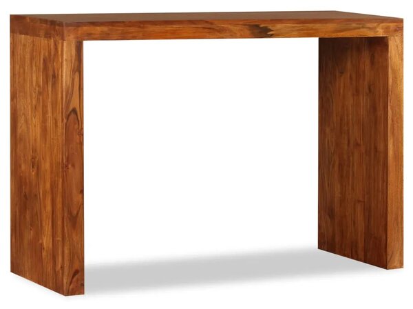 Konzolni stol masivno drvo s premazom boje meda 110x40x76 cm