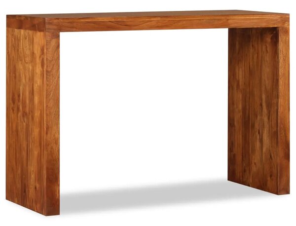 Konzolni stol masivno drvo s premazom boje meda 110x40x76 cm