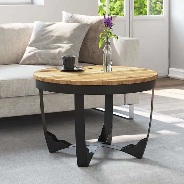 Stolić za kavu od masivnog grubog drva manga 60 x 40 cm - 60 x 40 cm 1 masivno drvo manga 60 x 40 cm
