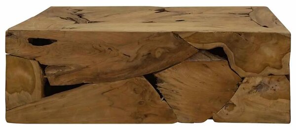 Stolić za kavu od prave tikovine 90 x 50 x 30 cm smeđi
