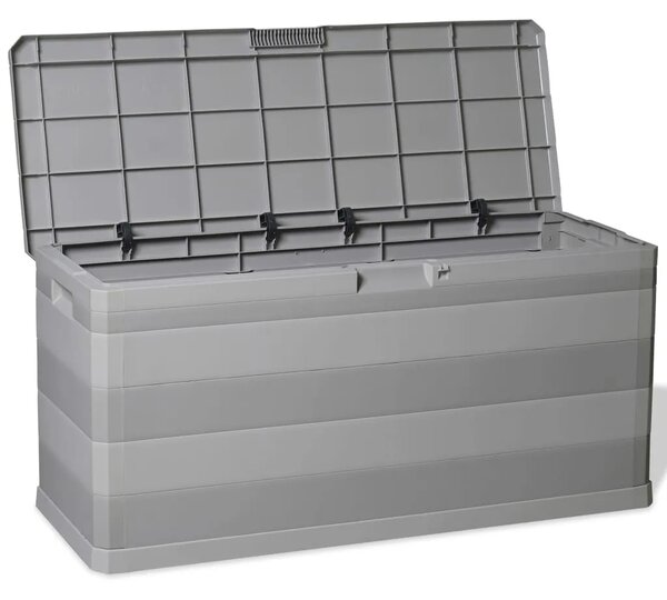Vrtna kutija za pohranu siva 117 x 45 x 56 cm - Svjetlosiva Svjetlosiva