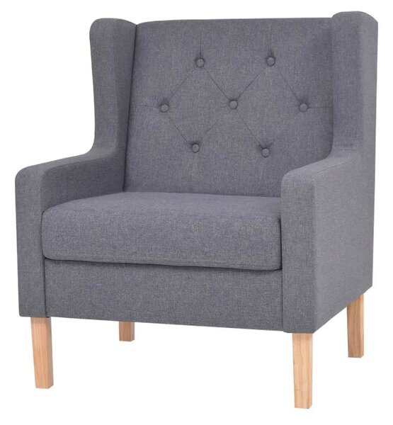 2-dijelni set sofa od tkanine sivi - Siva 1 sjedalo + trosjed Siva 1 sjedalo + trosjed