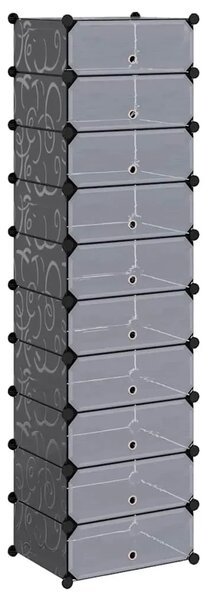 Organizator za Obuću s 10 Odjeljaka Crni - Crna 1 1 1