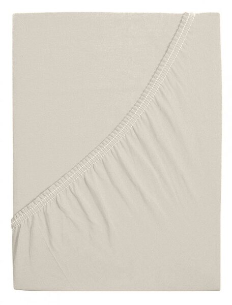 Jersey plahta ALVORA 180x200 cm bež boje