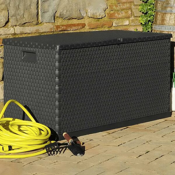 Vrtna kutija za pohranu antracit 120 x 56 x 63 cm PP ratan - Antracit Antracit
