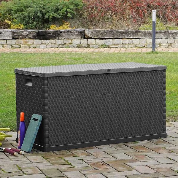 Vrtna kutija za pohranu antracit 120 x 56 x 63 cm PP ratan - Antracit Antracit