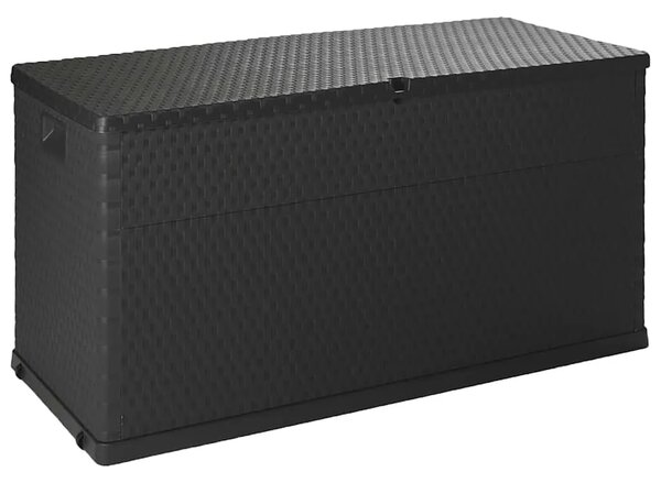 Vrtna kutija za pohranu antracit 120 x 56 x 63 cm PP ratan - Antracit Antracit