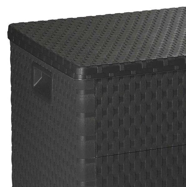 Vrtna kutija za pohranu antracit 120 x 56 x 63 cm PP ratan - Antracit Antracit