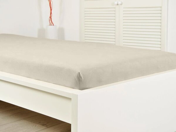 Jersey plahta ALVORA 180x200 cm bež boje
