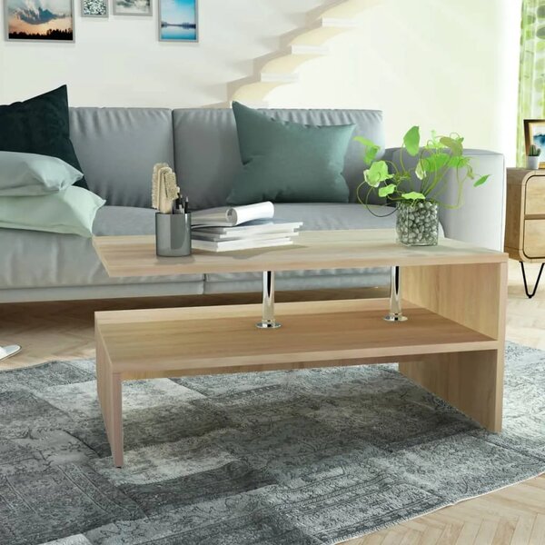 Stolić za kavu od konstruiranog drva 90x59x42 cm boja hrasta - Boja hrasta 1 Boja hrasta
