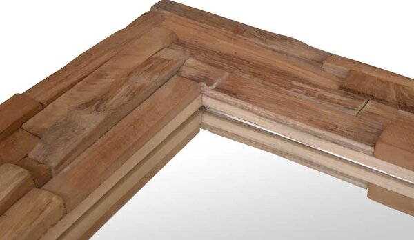 Ukrasno Ogledalo od Tikovine 120x60 cm Pravokutno - 120 x 60 cm 1 120 x 60 cm