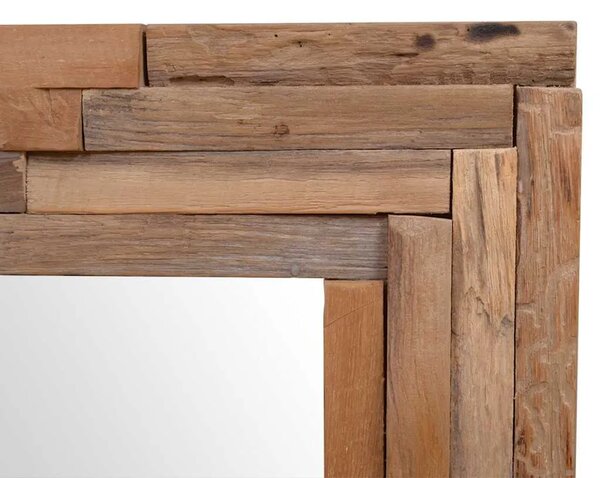 Ukrasno Ogledalo od Tikovine 120x60 cm Pravokutno - 120 x 60 cm 1 120 x 60 cm