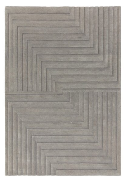 Sivi vuneni tepih 200x290 cm Form – Asiatic Carpets