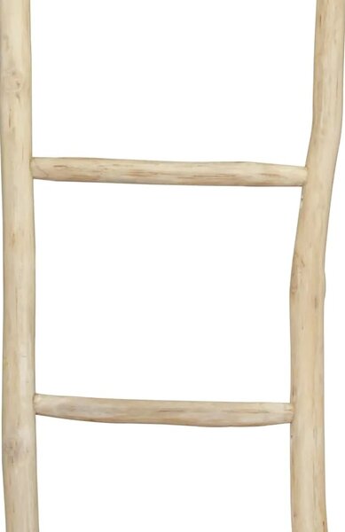 Držač za Ručnike s 5 Prečki Tikovina 45x150 cm Prirodna Boja