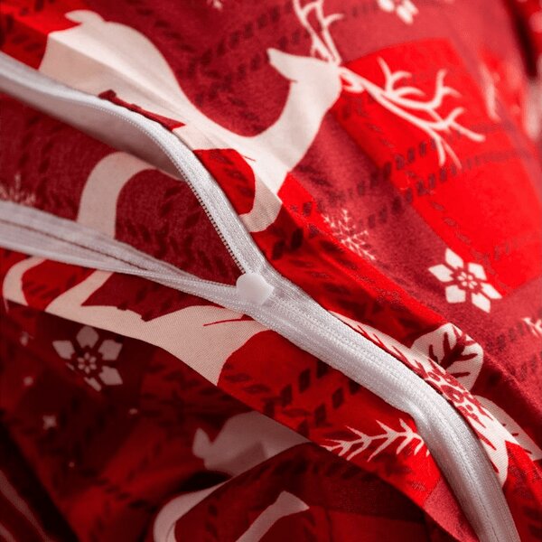 Posteljina od mikrovlakana VELVET CHRISTMAS crvena Dimenzije posteljine: 70 x 90 cm | 140 x 220 cm