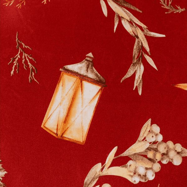 Posteljina od mikrovlakana GOLD CHRISTMAS crvena Dimenzije posteljine: 70 x 90 cm | 140 x 220 cm