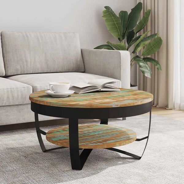 Stolić za kavu od masivnog obnovljenog drva 65 x 32 cm - 65 x 32 cm 1 masivno obnovljeno drvo 65 x 32 cm