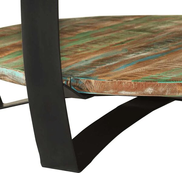 Stolić za kavu od masivnog obnovljenog drva 65 x 32 cm - 65 x 32 cm 1 masivno obnovljeno drvo 65 x 32 cm