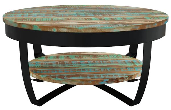 Stolić za kavu od masivnog obnovljenog drva 65 x 32 cm - 65 x 32 cm 1 masivno obnovljeno drvo 65 x 32 cm