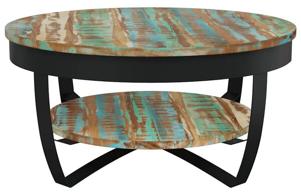 Stolić za kavu od masivnog obnovljenog drva 65 x 32 cm - 65 x 32 cm 1 masivno obnovljeno drvo 65 x 32 cm